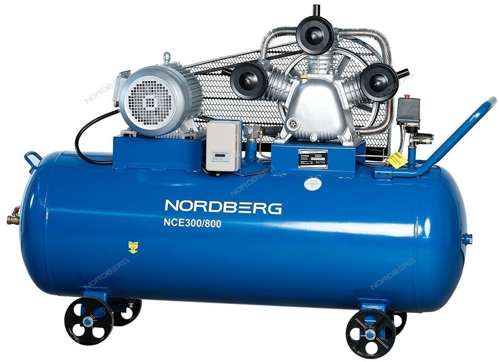 Компрессор поршневой, ременной NORDBERG NCE300/800